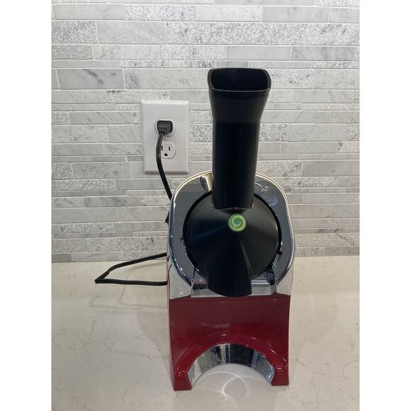 Dole Yonanas RARE Red Ice Cream Frozen Yogurt Maker (MISSING PUSHER) WORKS GREAT - Picture 1 of 7